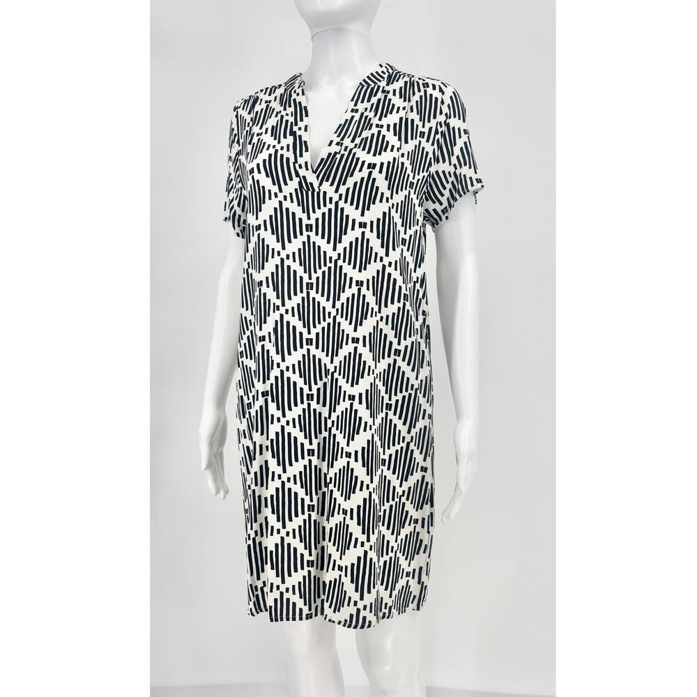 Mary Square Read Between The Lines Black and White Dress Size S